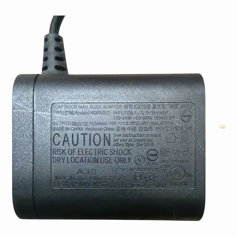 Philips NORELCO HQ8505/D Power Adapter Charger 15V 5.4W 800mA For Razer Shaver